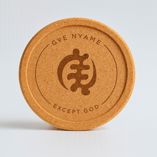 Gye Nyame (Adinkra) Cork Coaster Set (4-Pack) – 